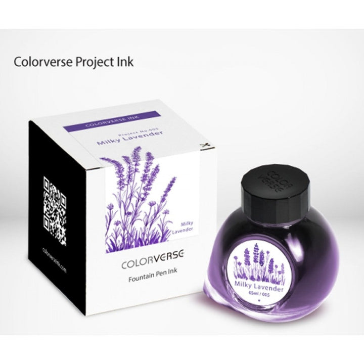 Colorverse | Project Series | Fountain Pen Ink | Milky Lavender | 65ml - Aarcaai
