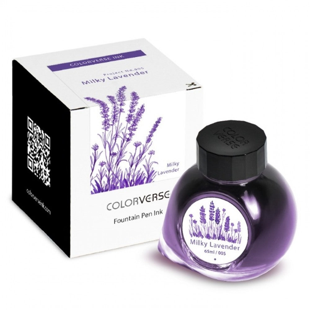 Colorverse | Project Series | Fountain Pen Ink | Milky Lavender | 65ml - Aarcaai
