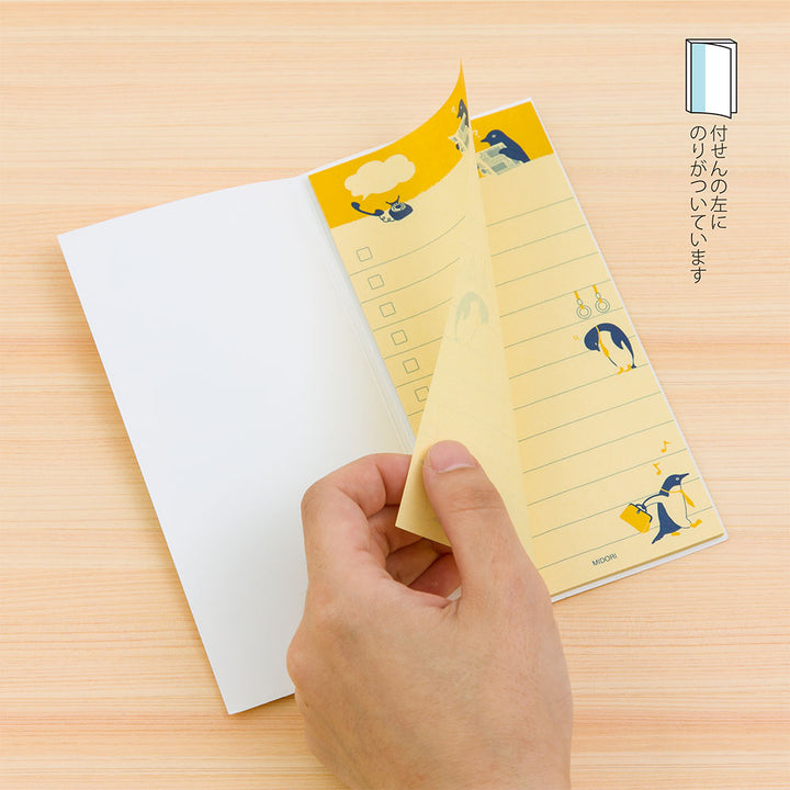 Midori Sticky Memo To Do List L - Penguin