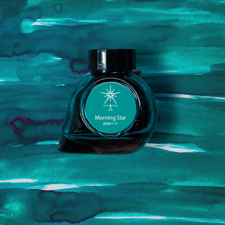 Colorverse  Fountain Pen Ink | Spaceward Series | Morning Star | Turquoise | 65ml &amp; 15ml | 2 Bottle Set
