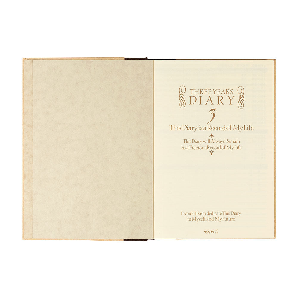Midori 3 Year Diary Classic