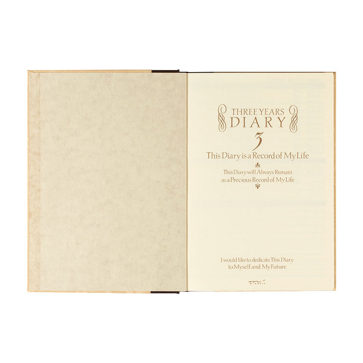 Midori 3 Year Diary Classic