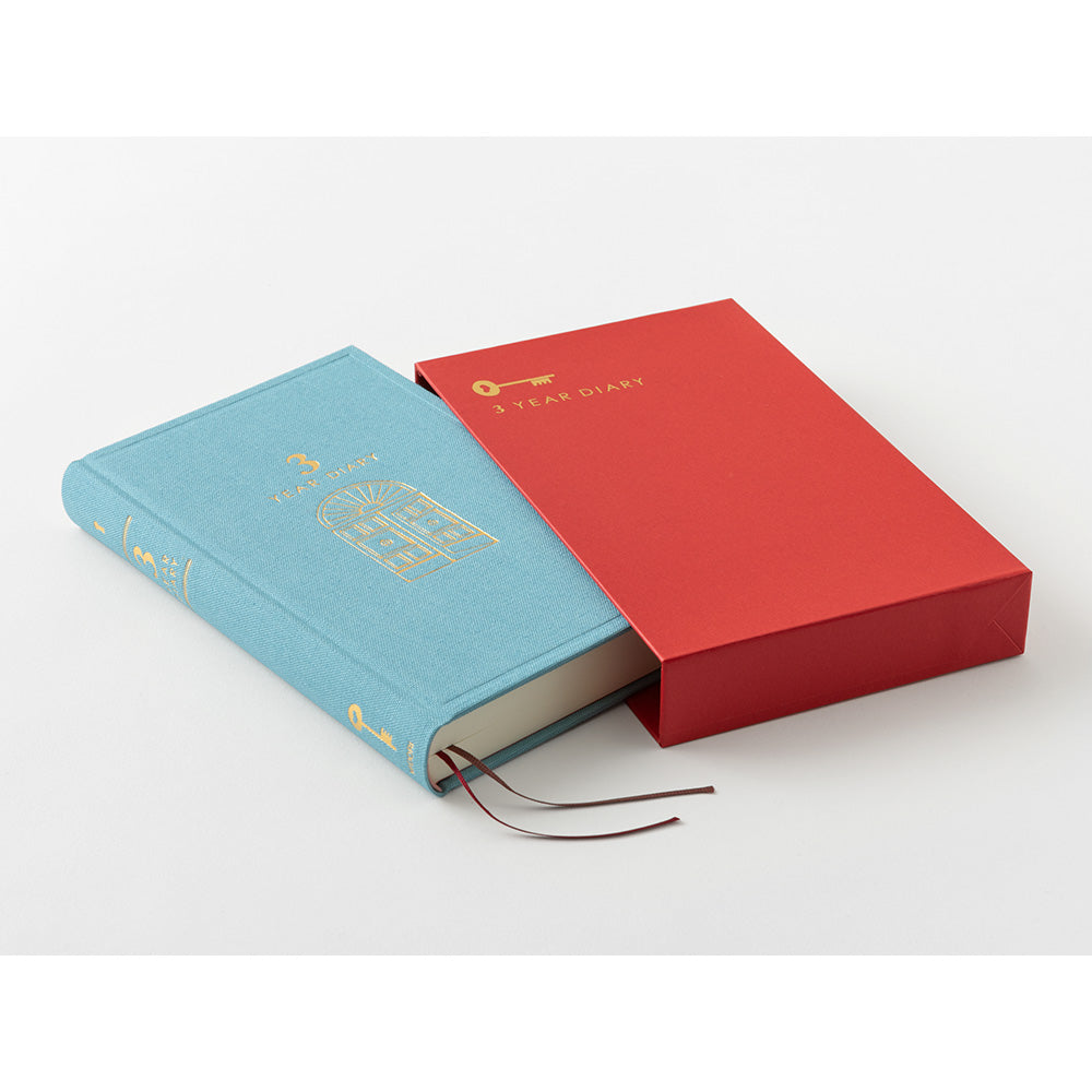 Midori 3 Year Diary Gate - Light Blue