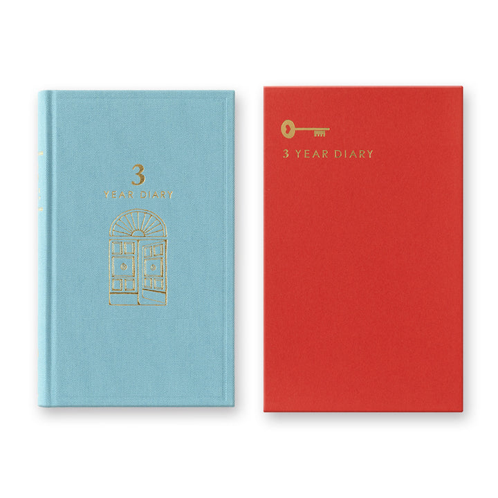 Midori 3 Year Diary Gate - Light Blue