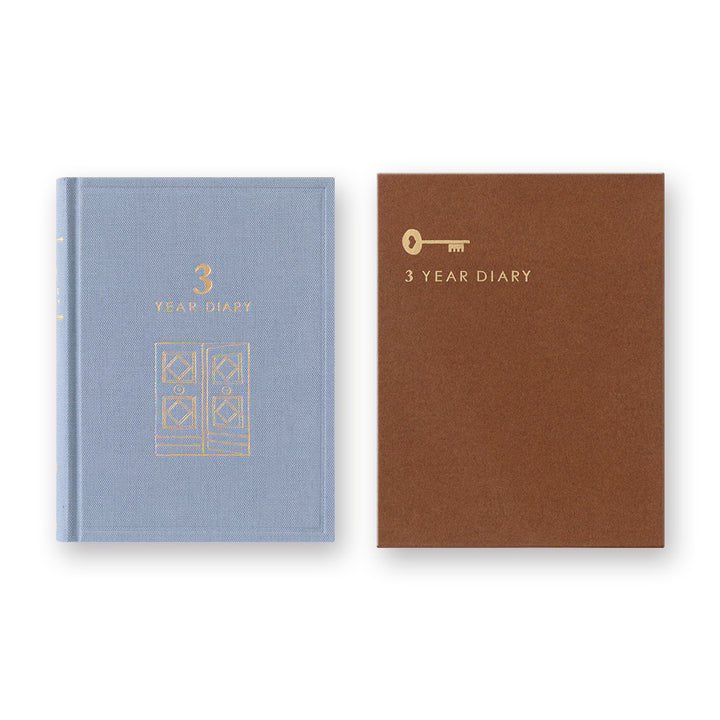 Midori 3 Year Diary Gate Mini - Blue Purple
