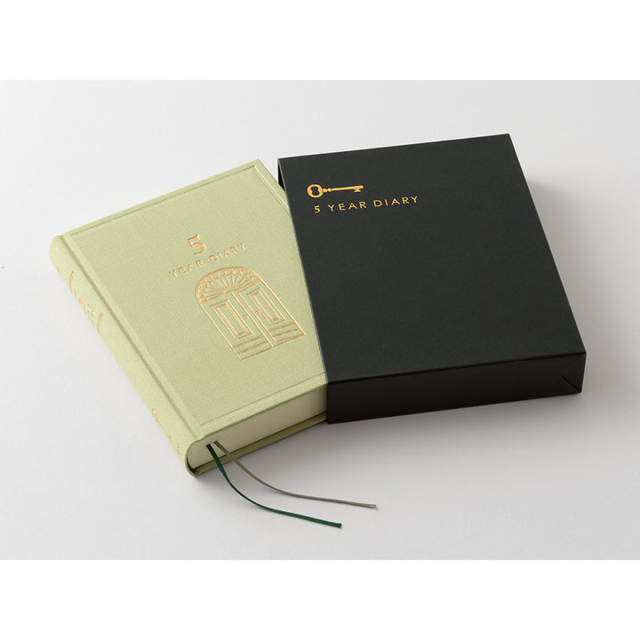 Midori 5 Year Diary Gate Mini - Light Green