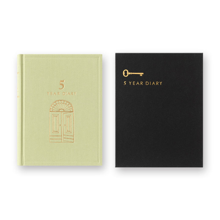 Midori 5 Year Diary Gate Mini - Light Green