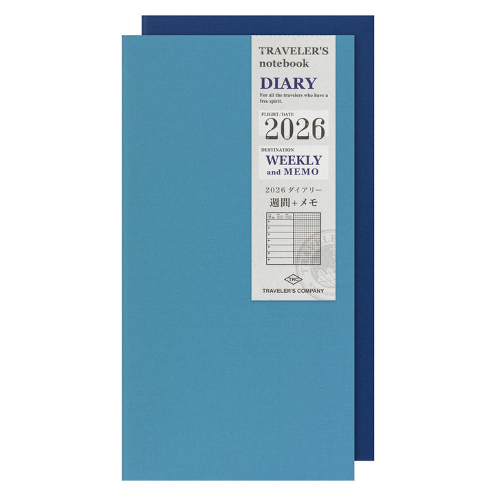 Traveler's Company Notebook Refill 2026 Weekly + Memo - A5-