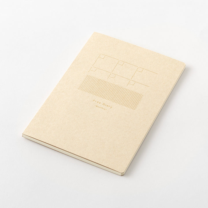 Midori Yuru Log Notebook B6 - Free Diary Monthly