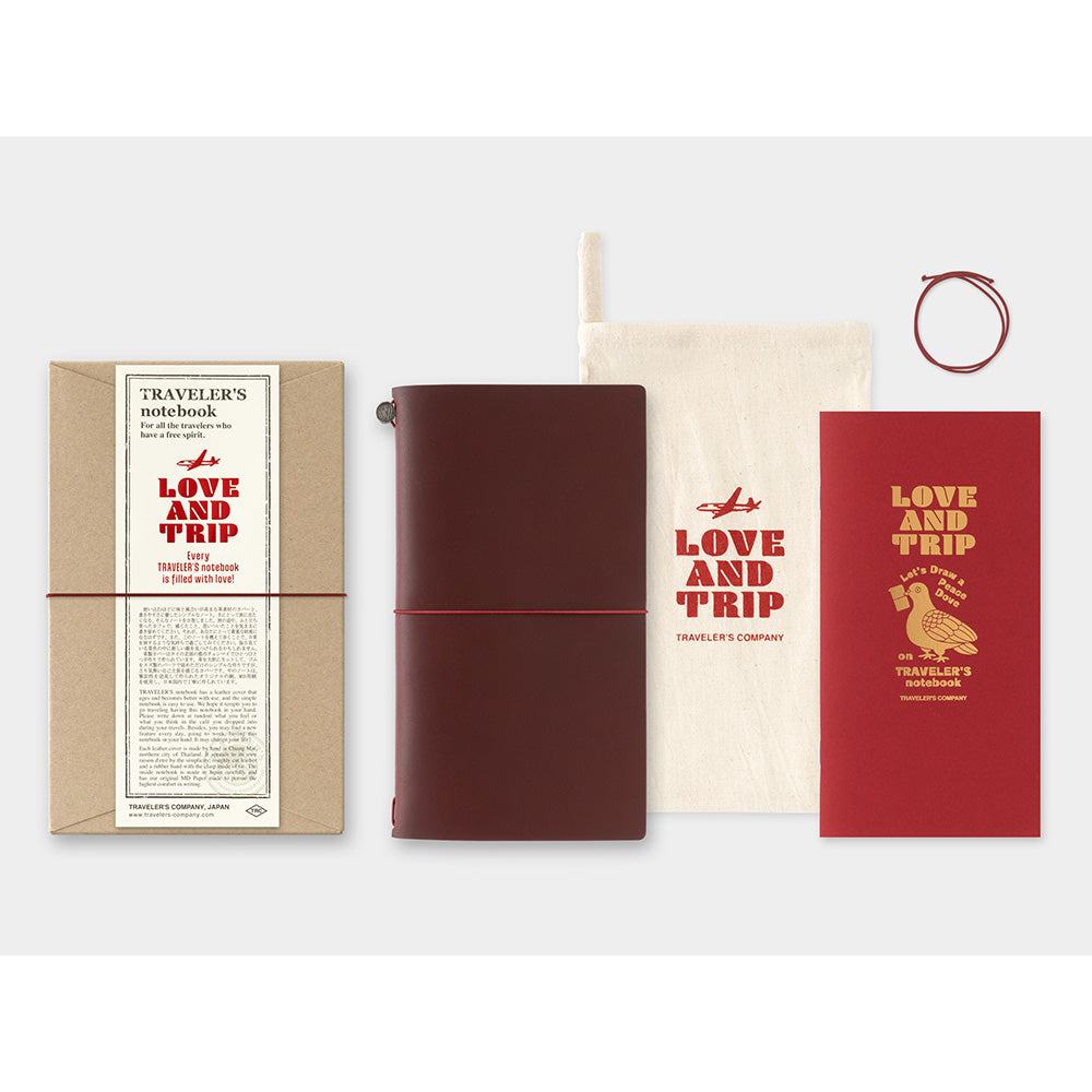 Traveler's Company Notebook Love And Trip Limited Edition - A5-