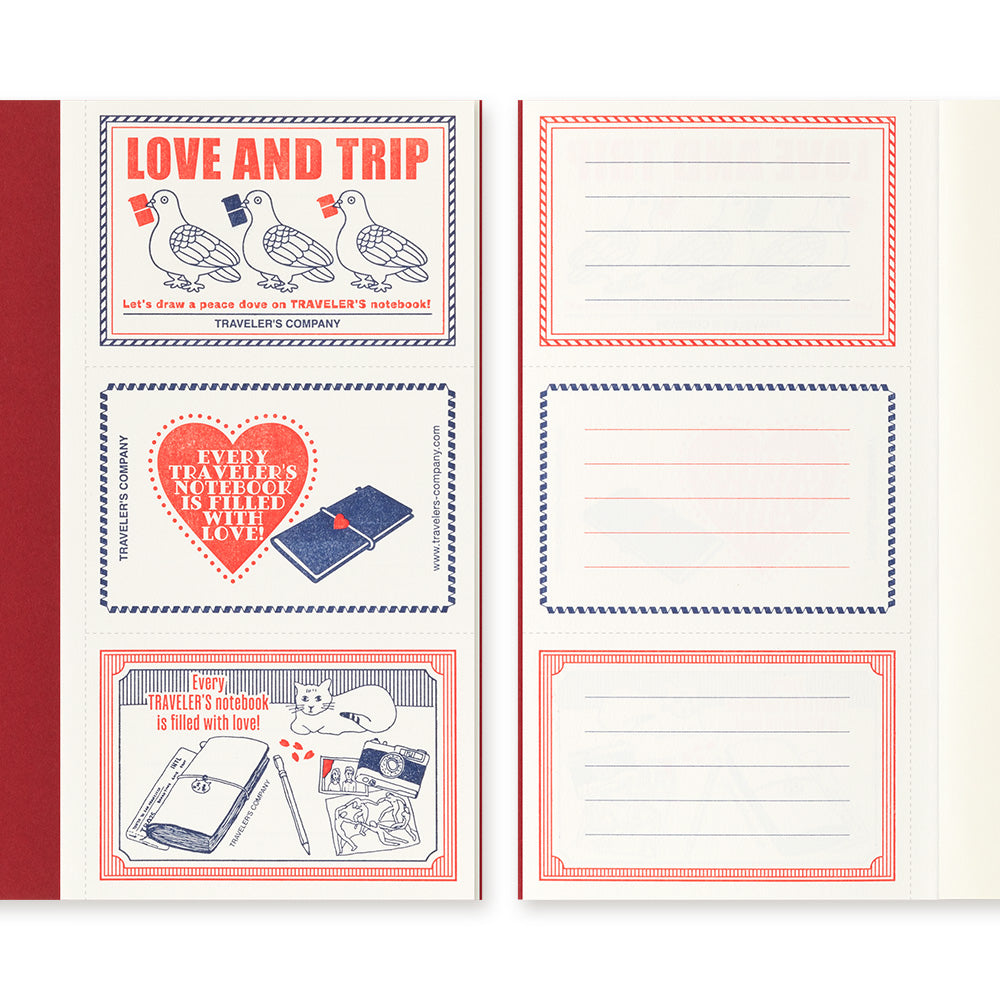 Traveler's Company Notebook Love And Trip Limited Edition - A5-