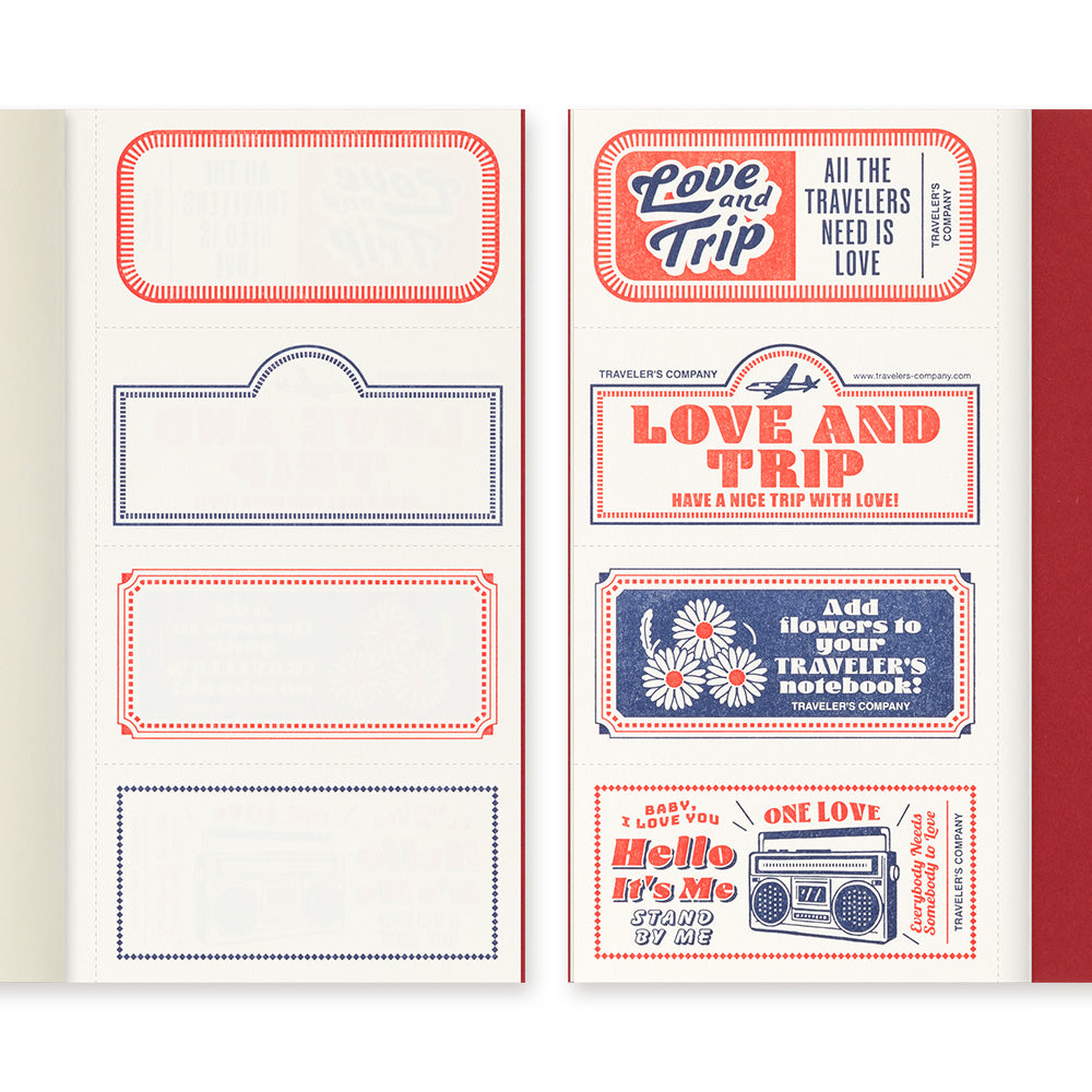 Traveler's Company Notebook Love And Trip Limited Edition - A5-