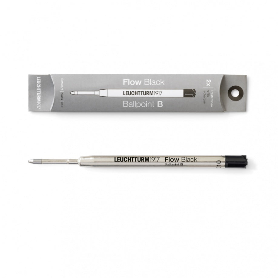 LEUCHTTURM1917 BALL PEN REFILL(Pack Of 2) - BLACK