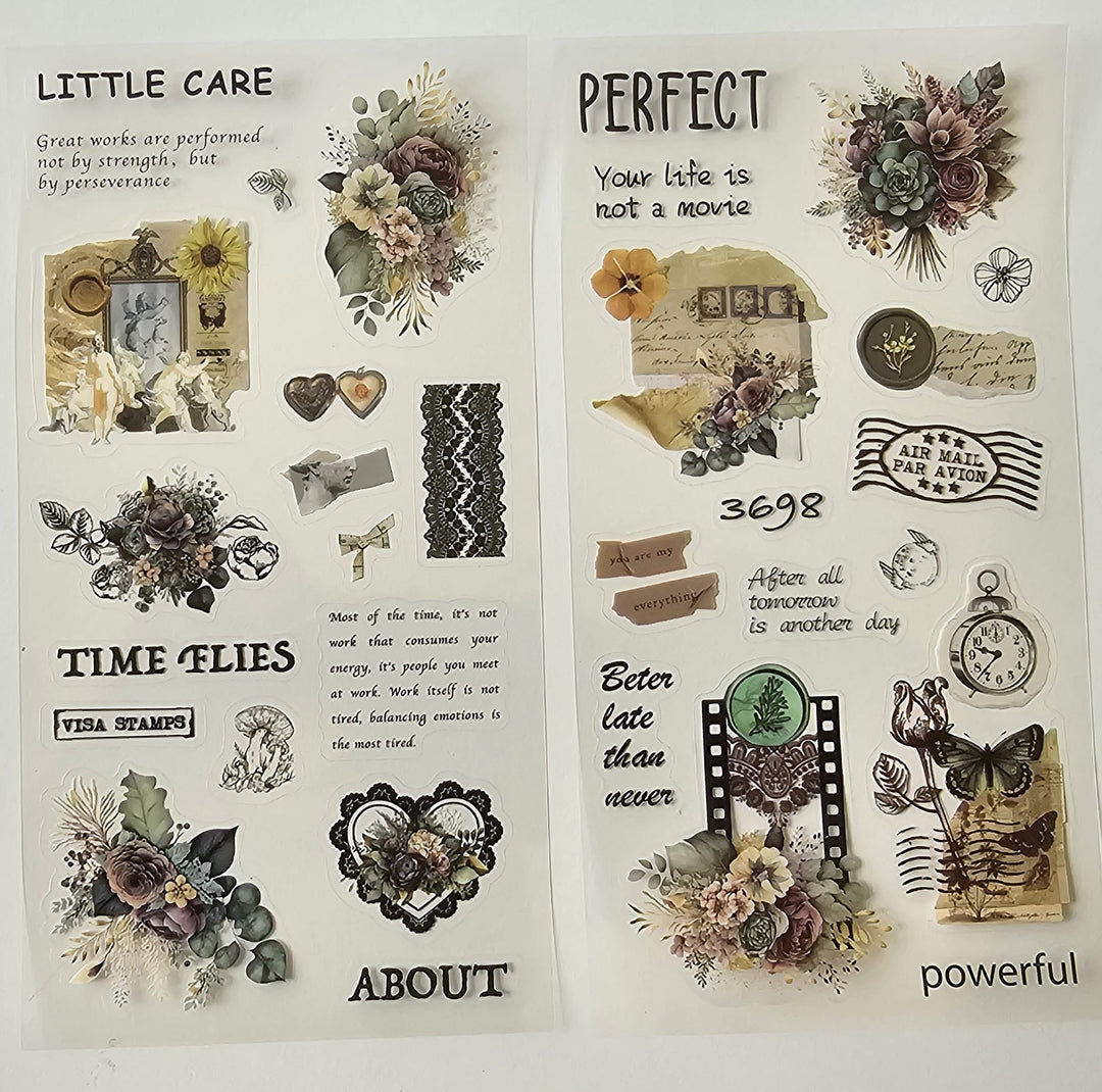 2ABC Decorative Stickers - Green Wildflower