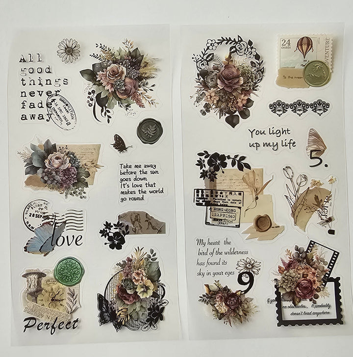 2ABC Decorative Stickers - Green Wildflower