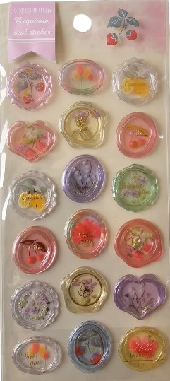 Art Bundle Transparent Wax Seal Stickers 03