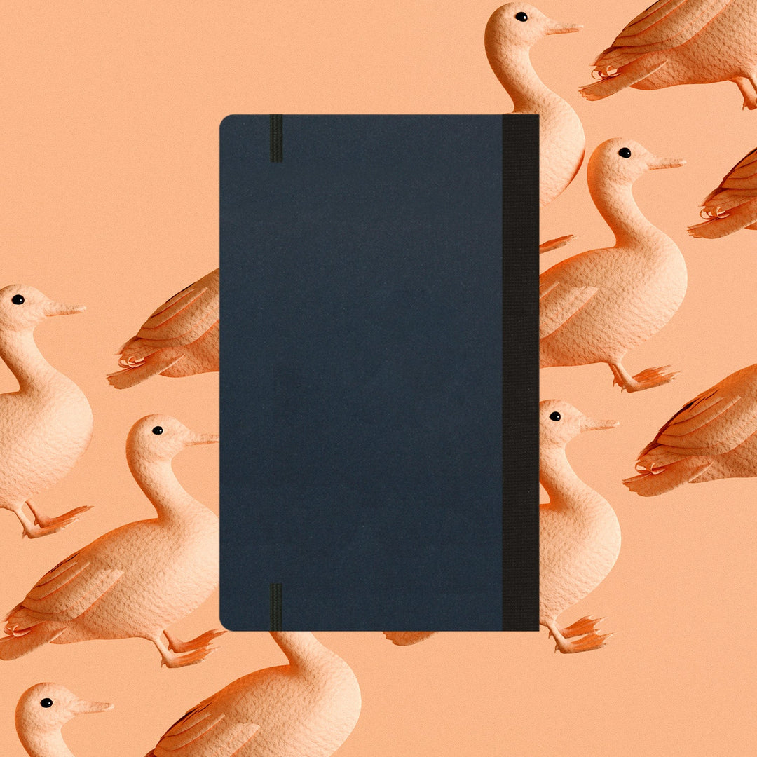 Flexbook | Plain | Medium A5 Size Notebook | Black | Flex Global