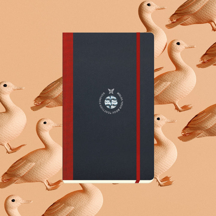 Flexbook | Open Date | Medium A5 Size Planner | Red | Flex Global