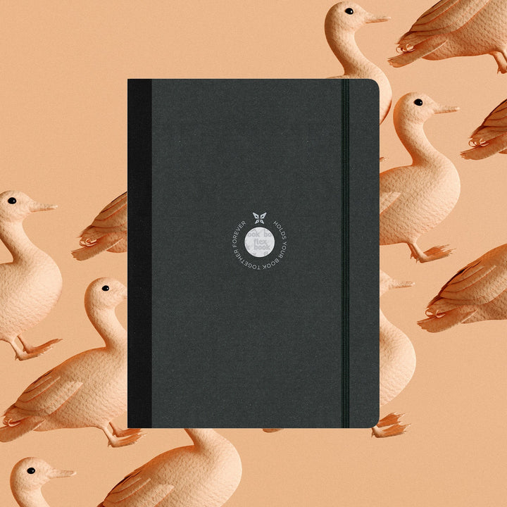 Flexbook | Blank | Medium A5 Size Sketchbook | Black | Flex Global Sketchbook