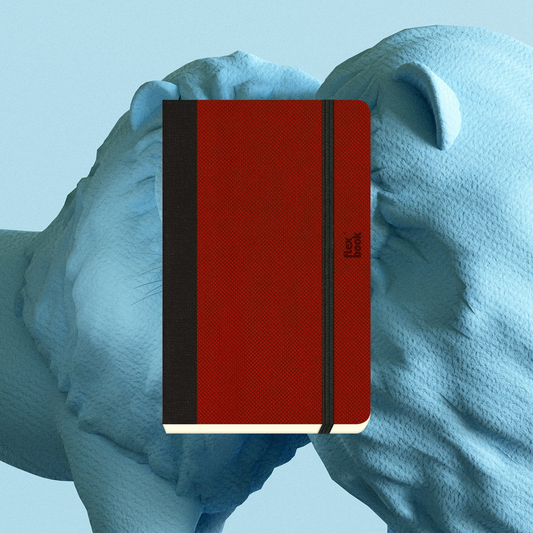Flexbook | Ruled | Pocket A6 Size Notebook | Red | Adventure Series