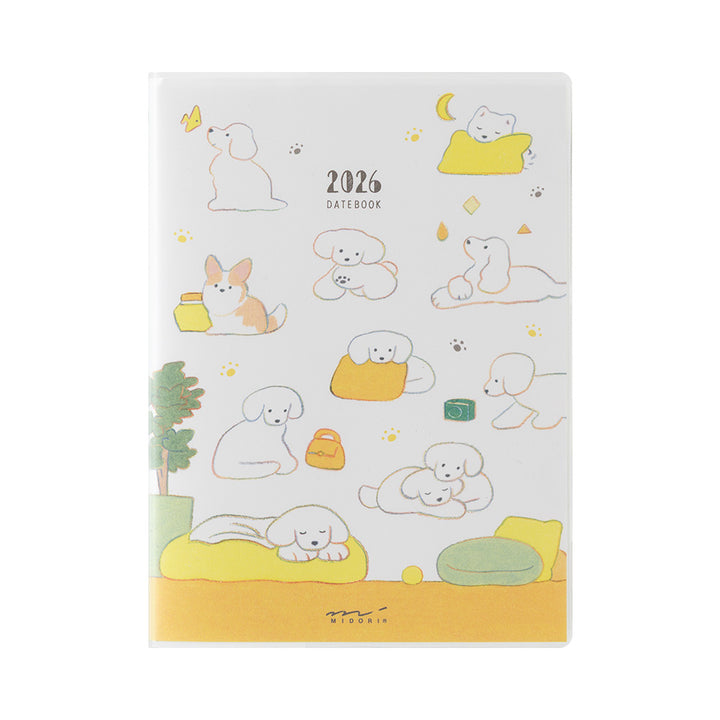 Midori Pocket Diary Dog 2026 - A6