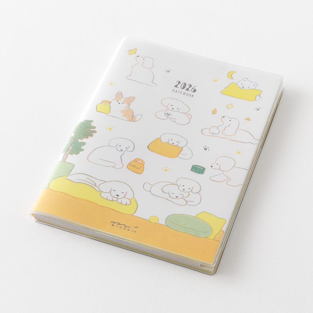 Midori Pocket Diary Dog 2026 - A6