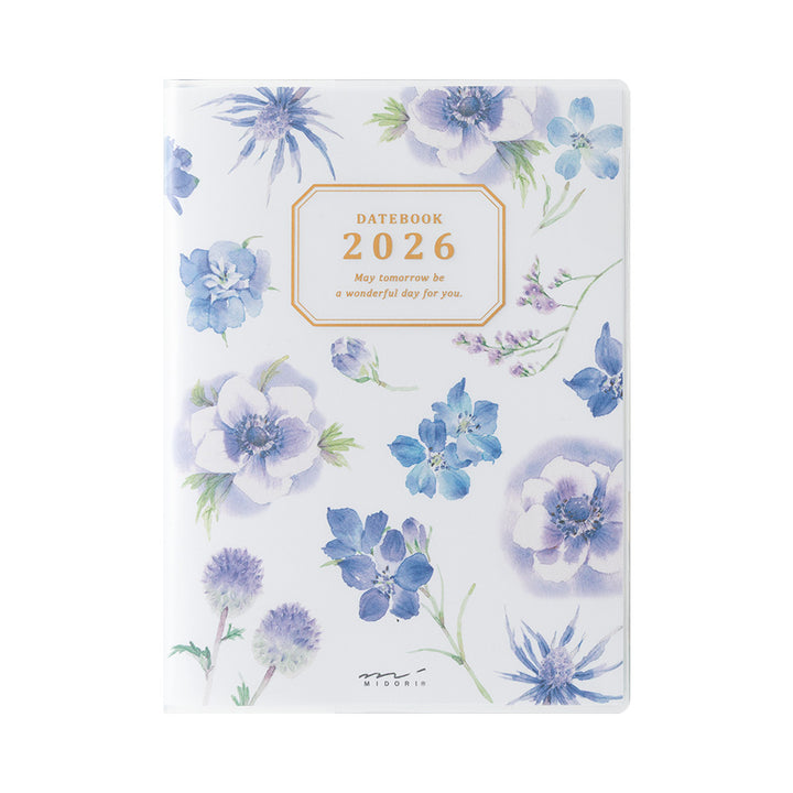 Midori Pocket Diary Country Time Flower 2026 - A6