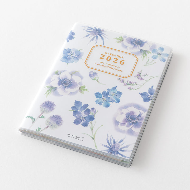 Midori Pocket Diary Country Time Flower 2026 - A6