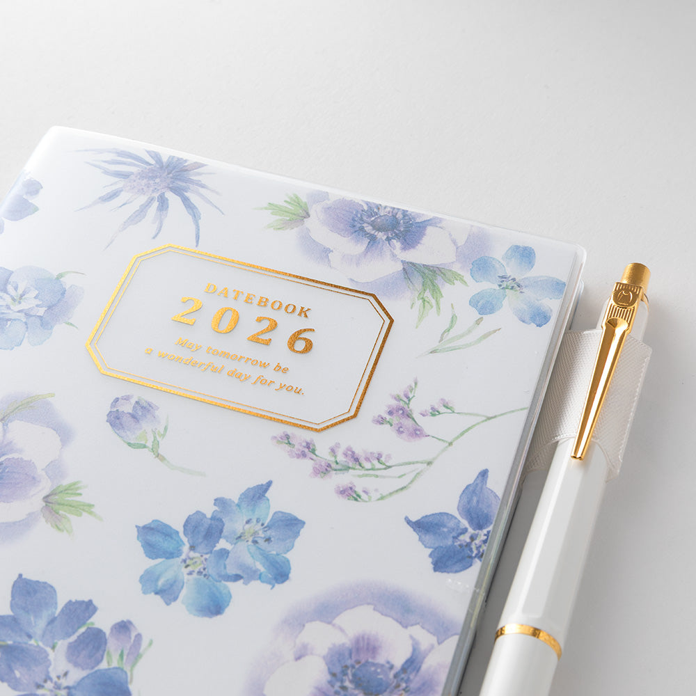 Midori Pocket Diary Country Time Flower 2026 - A6