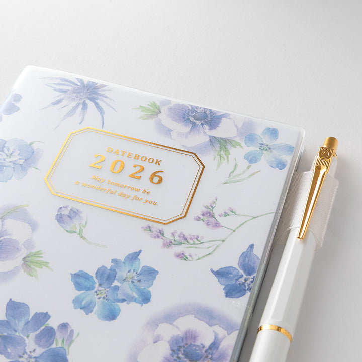 Midori Pocket Diary Country Time Flower 2026 - A6