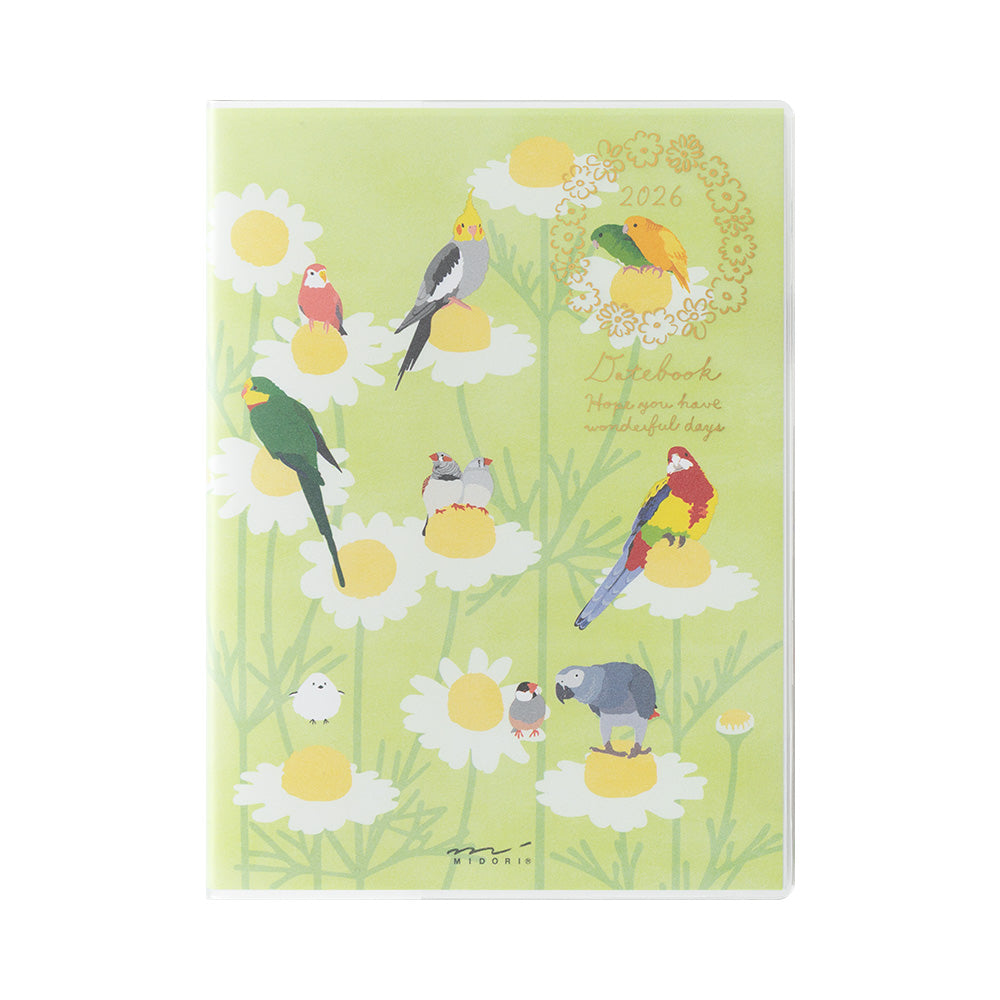 Midori Pocket Diary Bird 2026 - A6
