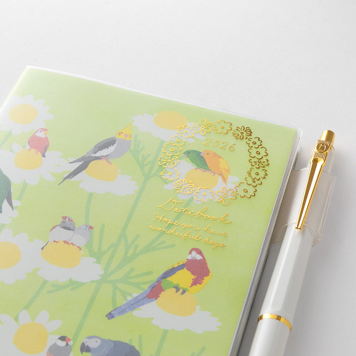 Midori Pocket Diary Bird 2026 - A6