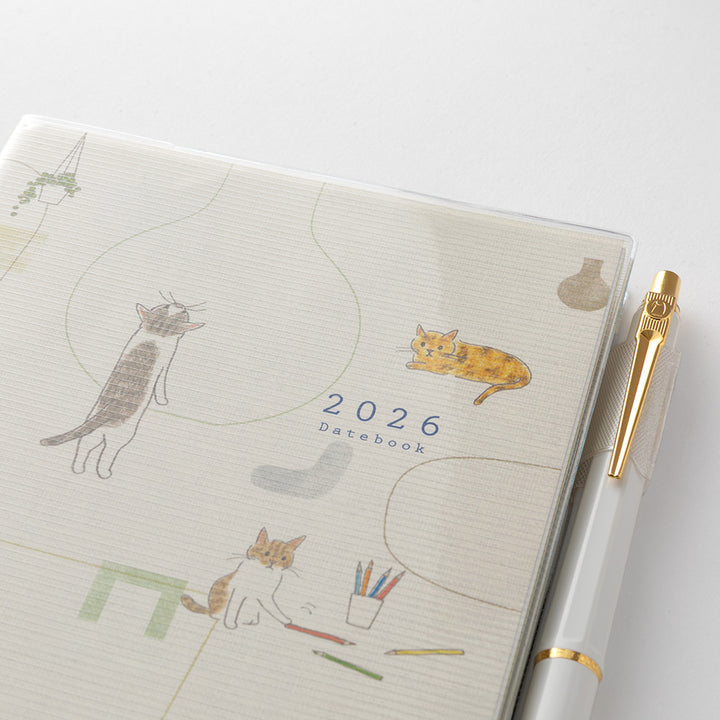 Midori Pocket Diary Cat 2026 - B6