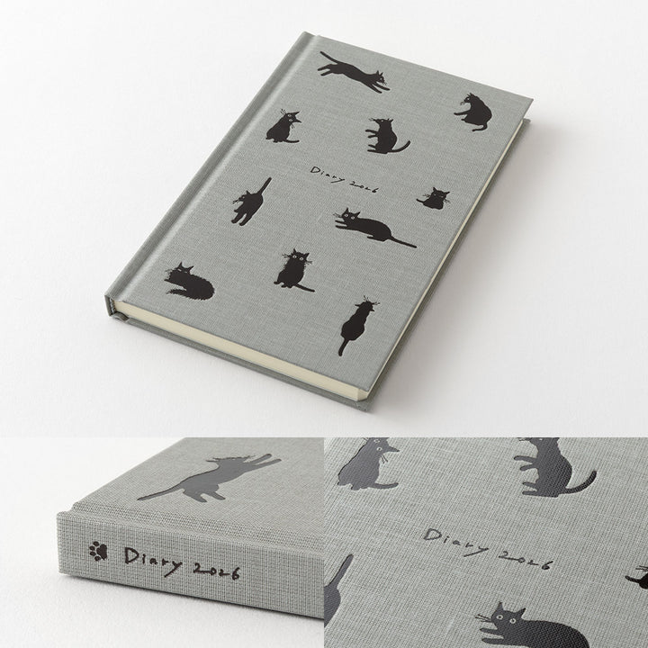 Midori Book Style Diary Cat 2026 - B6
