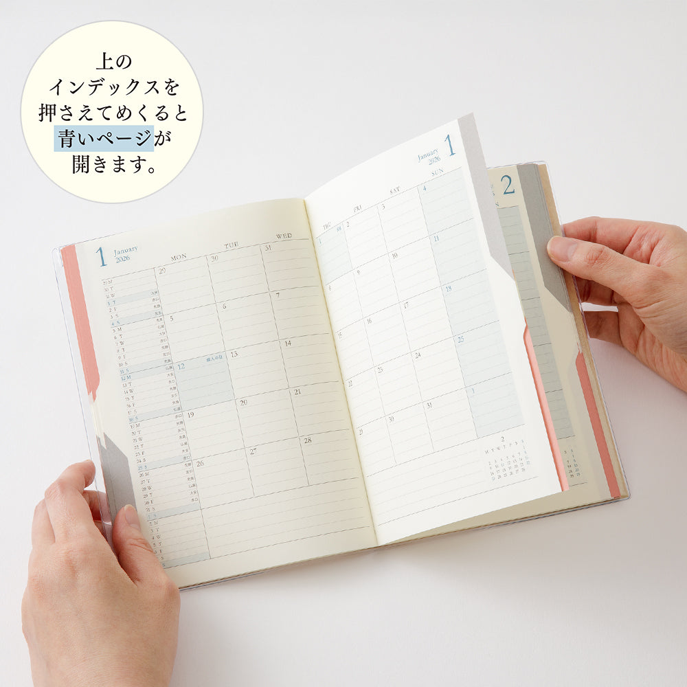 Midori Double Schedule Diary 2026 - B6
