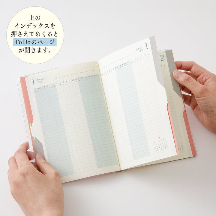 Midori Double Schedule To Do Diary 2026 - B6