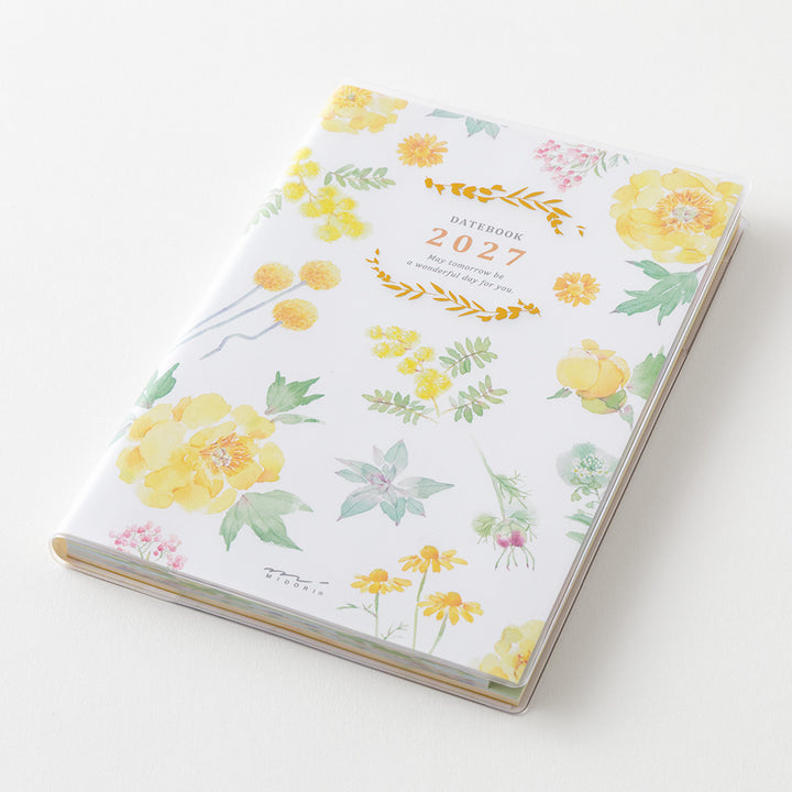 Midori Pocket Diary Country Time Flower 2027 - B6