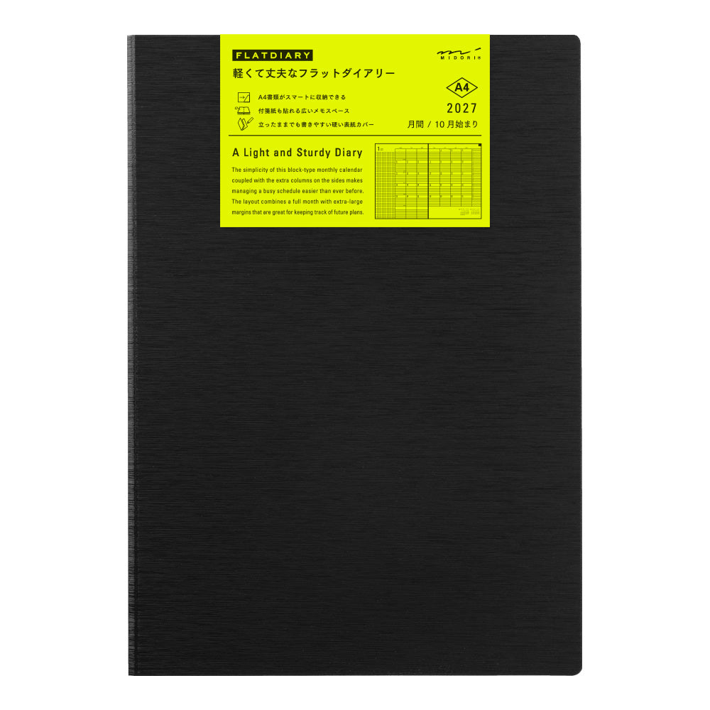 Midori Flat Diary 2027 - A4