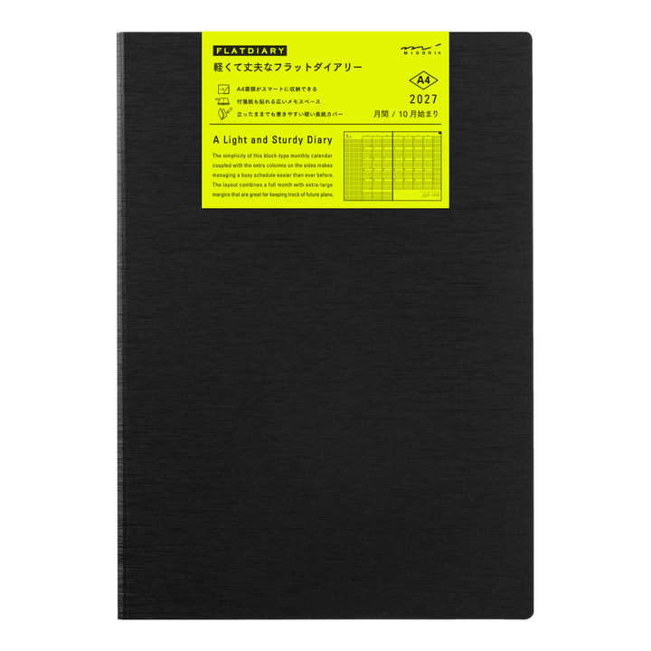 Midori Flat Diary 2027 - A4