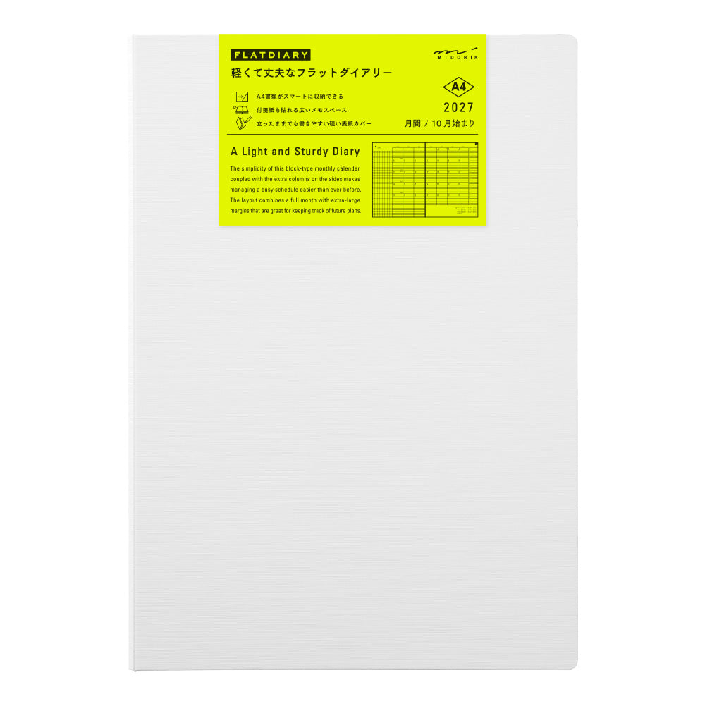 Midori Flat Diary 2027 - A4