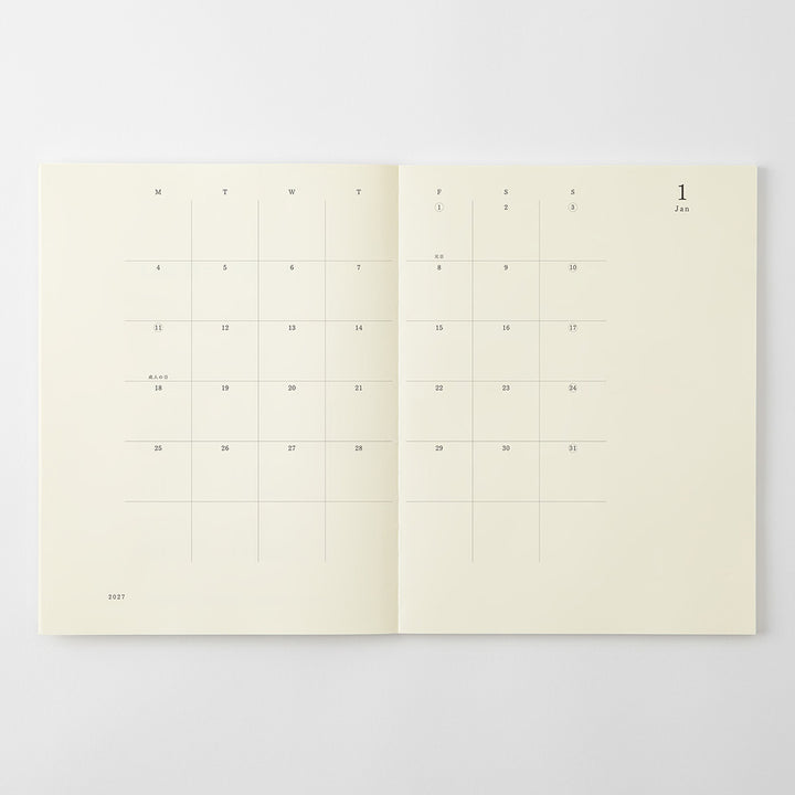 MD Notebook Diary 2027 - A4 Thin