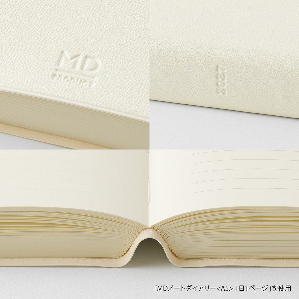 MD Notebook Diary 2027 1 Day 1 Page - A5 Square