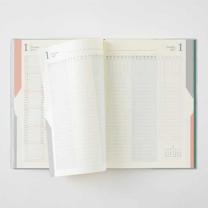 Midori Double Schedule To Do Diary 2027 - B6