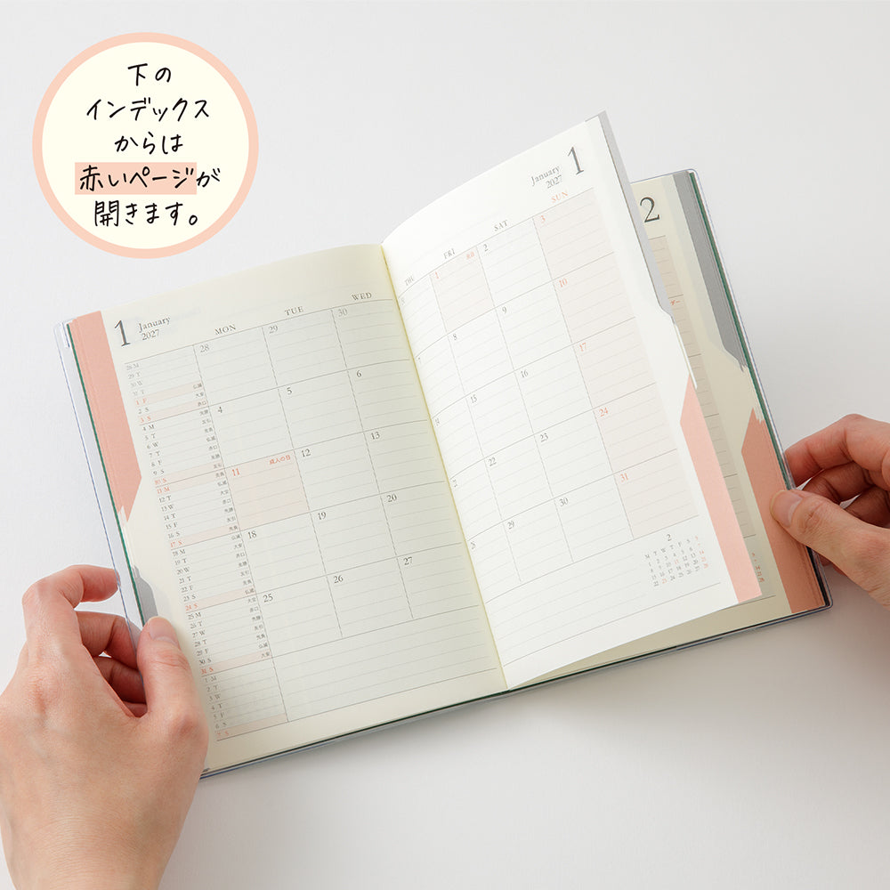 Midori Double Schedule To Do Diary 2027 - B6