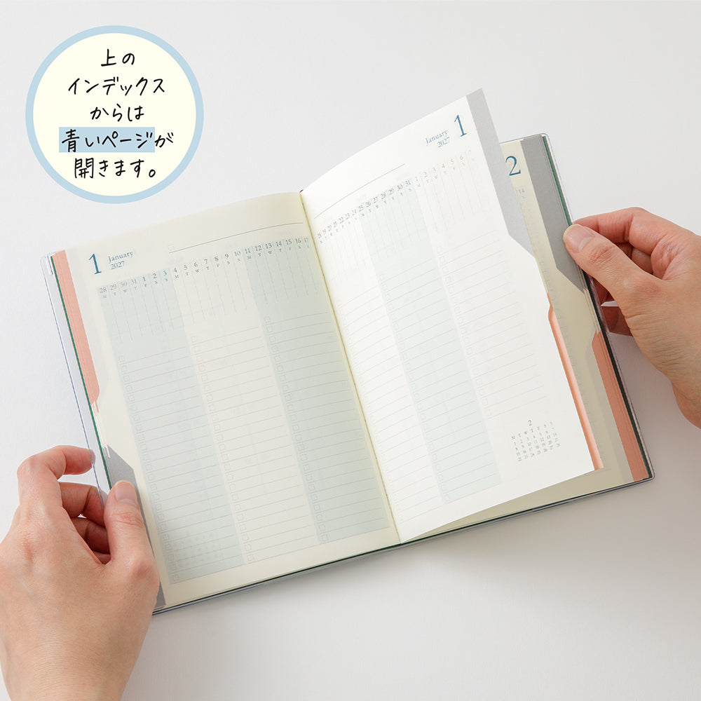 Midori Double Schedule To Do Diary 2027 - B6
