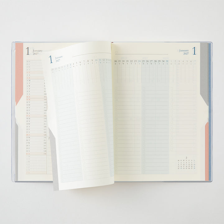 Midori Double Schedule To Do Diary 2027 - B6