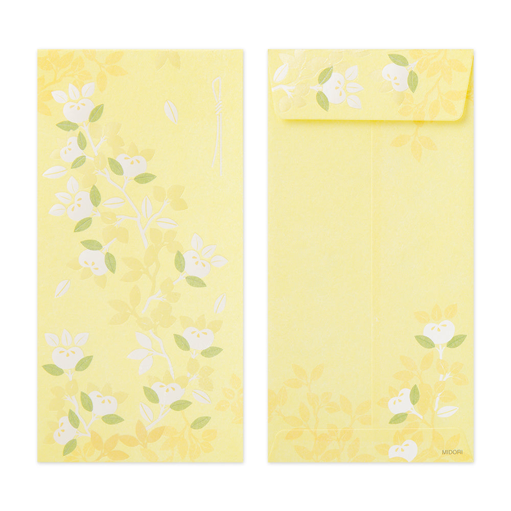 Midori Money Envelope 587 Citrus Tachibana