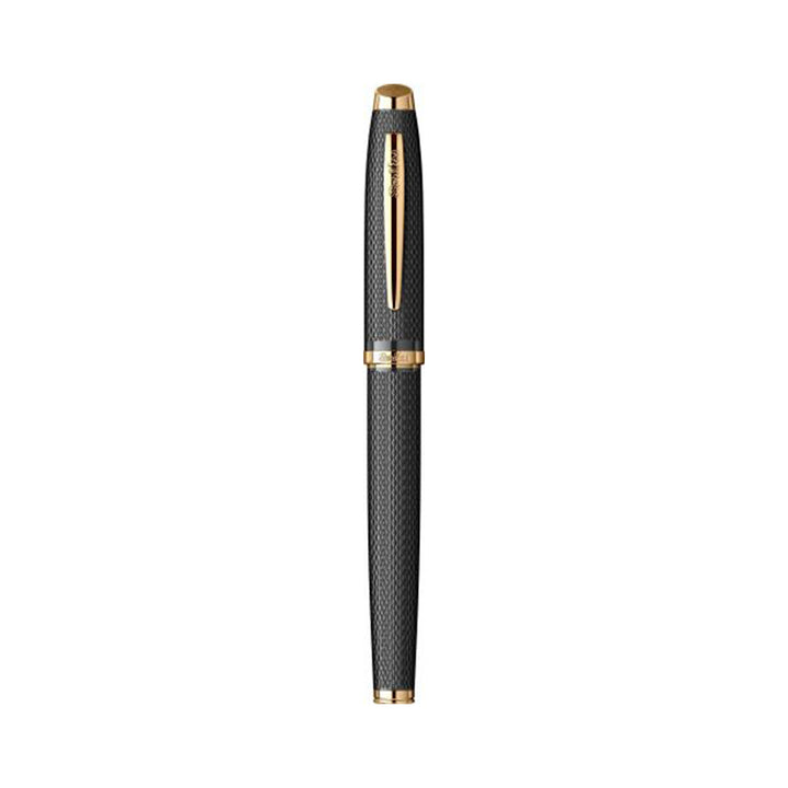 Scrikss | Oscar 390 | Fountain Ink Pen | Medium | Matt Black with Gold Trims