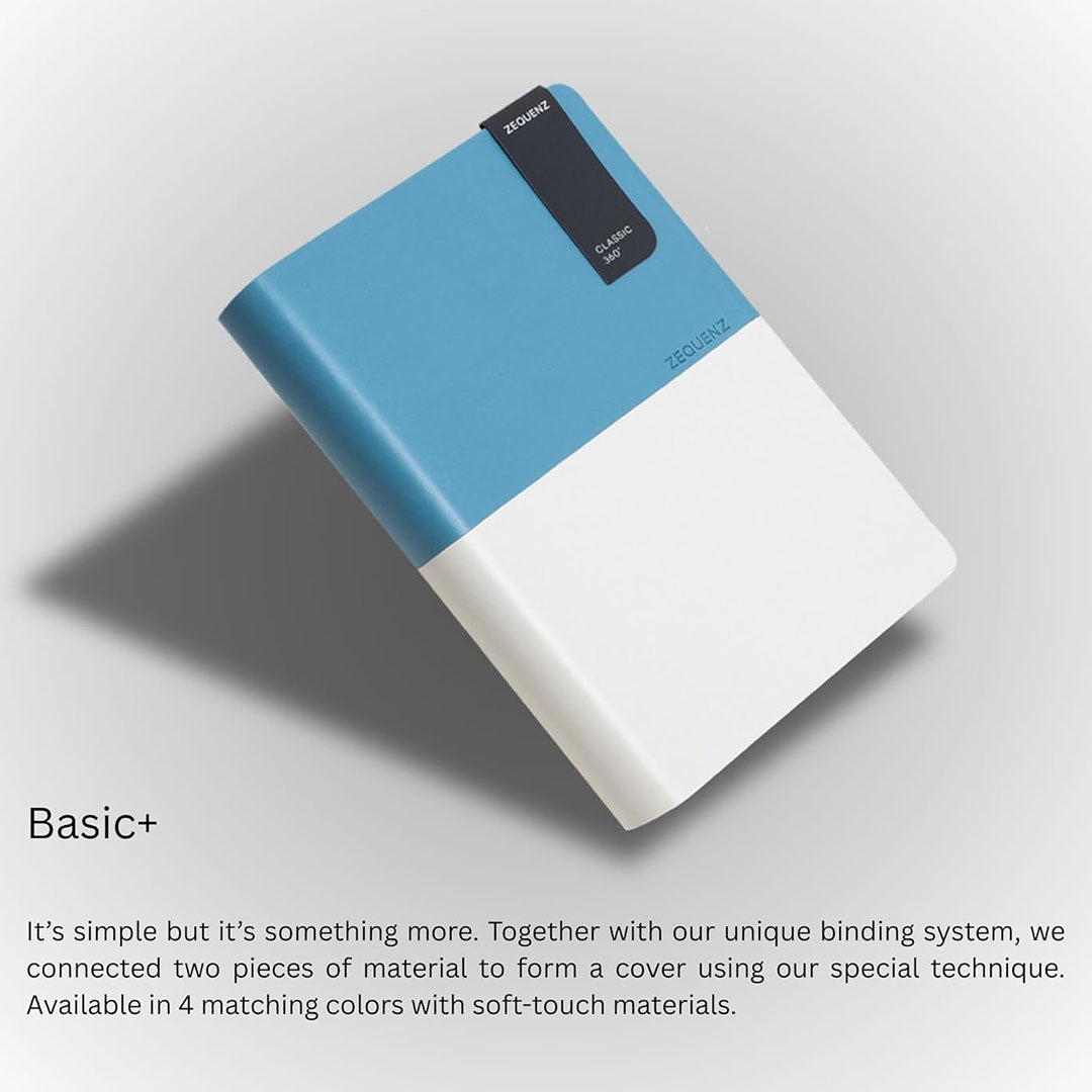 Zequenz Basic+ A6 Blank Notebook – Arctic Sky