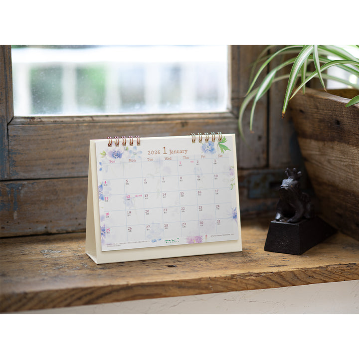 Midori Calendar Ring Country Time Flower 2026 - M
